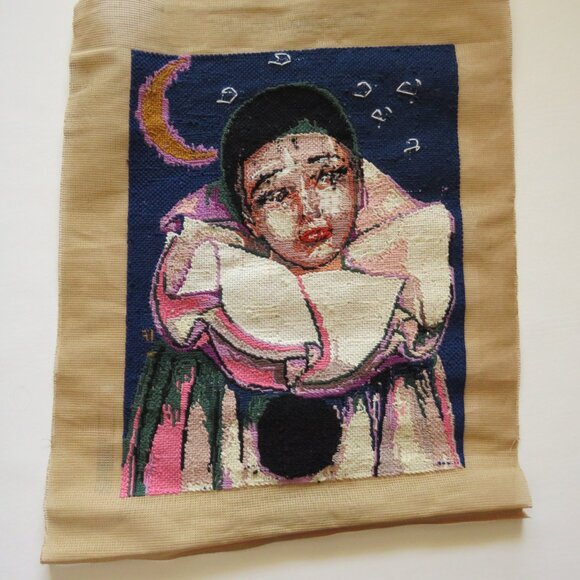 Pierrot Creations Margot de Paris Vintage French Needlepoint Completed Tapestry - Picture 12 of 12